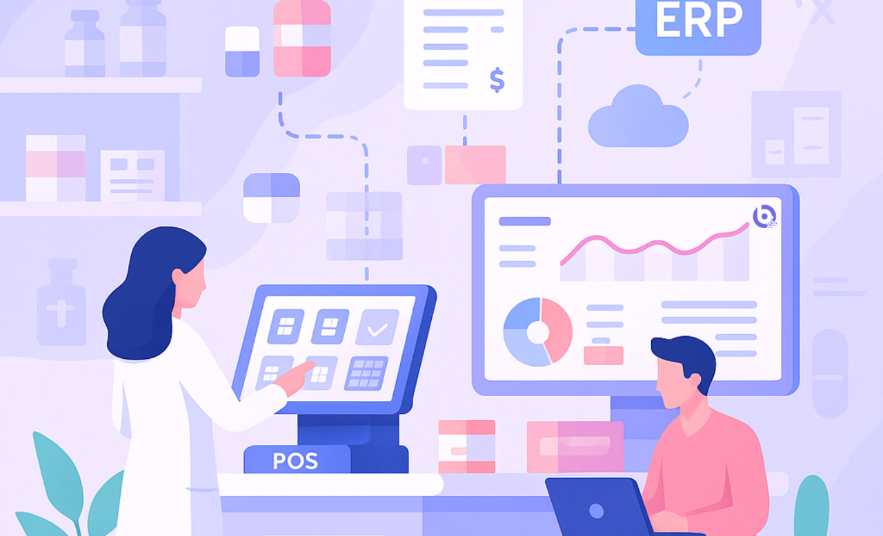 Barioo POS system working in a Pharmacy